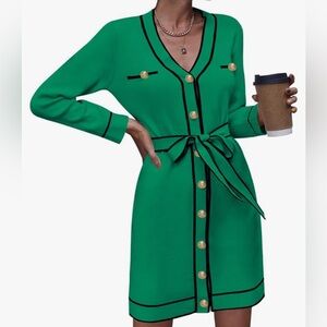 Green Work Dress